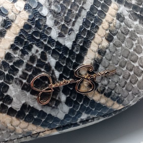 Jessica Simpson Natural Python Sabrina Shoulder Bag NWT - Picture 11 of 14